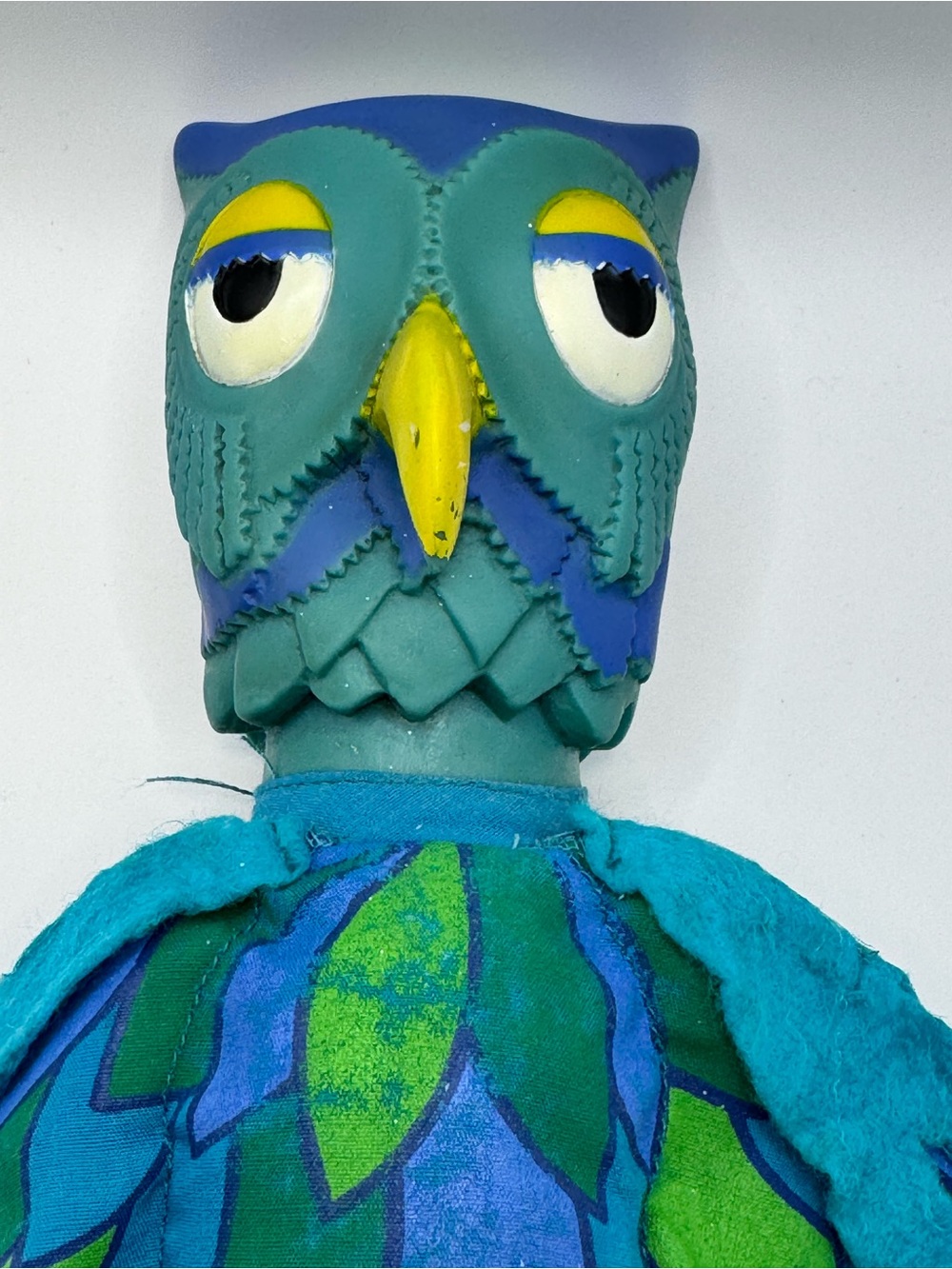 Vintage 1977 Ideal Mr. Rogers' Neighborhood "X The Owl" Stuffed Hand Puppet - Picture 11 of 15